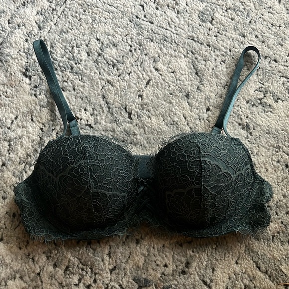 COPY - Victoria’s Secret dark teal lace bra - Picture 5 of 9